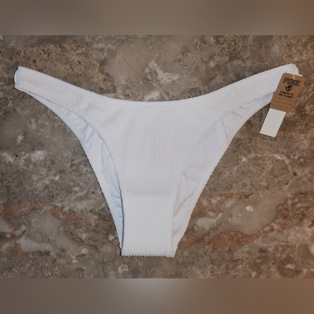 PINK Victoria's Secret White Bikini Bottom